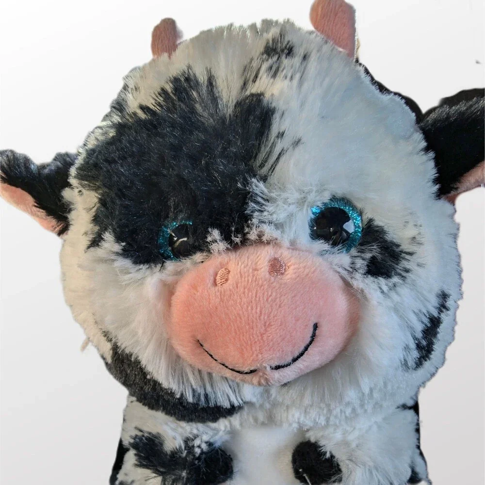 Nanco Plush Cow Eat More Chicken Small Size Stuffed Animal With Tag